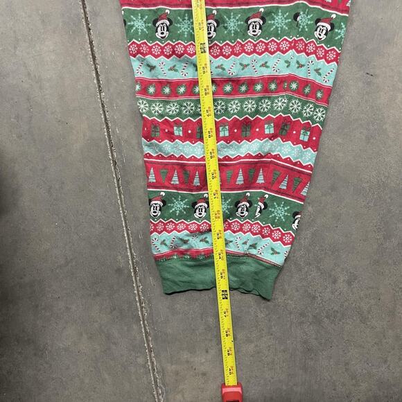 Disney Pants Mens 2XL Red Green Mickey Mouse Christmas Lounge Jogger Pajama - Picture 4 of 6